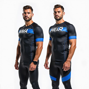 MMA personalizado BJJ compresión Rash Guard Anti UV manga larga ajuste apretado gimnasio personalizado camisa Jiu Jitsu Kimono de Jiu Jitsu - Product Image 3