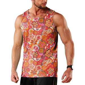 Men's Custom Knitted Gym Tank <b>Top</b> Sleeveless Breathable Eco-Friendly Quick Dry Fitness Workout Singlet Casual Style Plus Size - Product Image 1