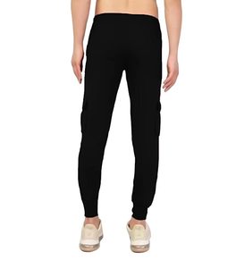 100% Cotton Knitted Men's Flare <b>Pants</b> with Anti-static & Anti-Pilling Features Casual Style Elastic Waist Mid-Waist Closure - Product Image 2
