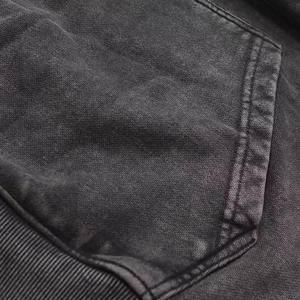 Sweat-shirt tendance à logo personnalisé imprimé, délavé, décontracté, 100% tissu, délavé au soleil, effet délavé à l'acide, sweat-shirt surdimensionné unisexe - Product Image 3