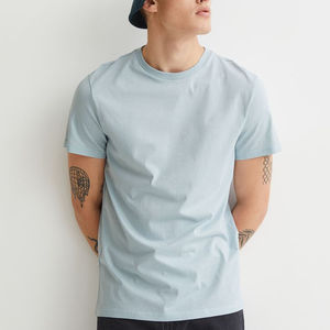 Camiseta informal de algodón 100% para hombre Diseño de manga corta de ajuste regular - Product Image 1