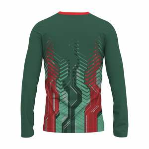 100% Polyester hommes grande taille tir basket-ball sport chemise à manches longues sublimé imprimé respirant vêtements d'été - Product Image 2