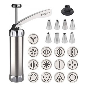 Pistolet à biscuits en chrome Pedrini 1 pièce, modèle 03GD272, outils pour biscuits - Product Image 2