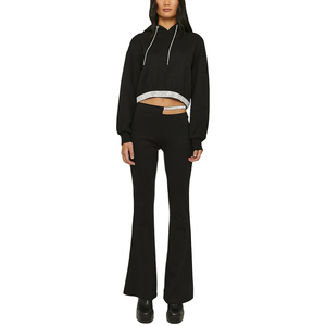 Conjunto Deportivo de Alta Calidad, Pantalones Deportivos Ajustados con Corte Acampanado, Pantalones Cortos para Mujer, Traje Deportivo de Una Pieza - Product Image 1