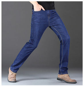 Nueva moda mujer Casual Cargo pierna ancha Denim Jeans transpirable y antiarrugas cremallera Fly cierre para damas mujeres - Product Image 3