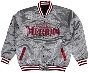 Chaqueta Bomber de Satén de Color Elegante, Diseño y Talla Personalizados, Chaqueta Universitaria de Satén de Doble Cara Estilo Béisbol para Hombre - Product Image 3