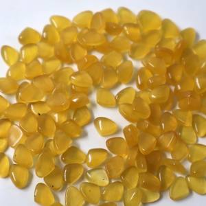 Vente en gros de 20mm cristal de Monalisa naturel jaune ovale coupe collier de pierres de guérison sculpté à la main artisanat de pierres précieuses fantaisie en vrac - Product Image 5