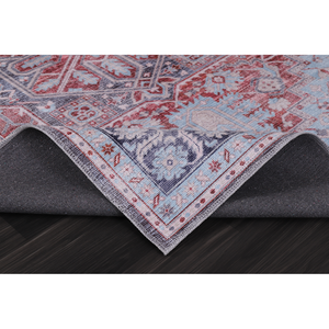 Bohemian <b>Grey</b> Striped Washable <b>Living</b> <b>Room</b> <b>Rug</b> Machine Made Plush Carpet for Hallway Rectangle Design K1 - Product Image 4