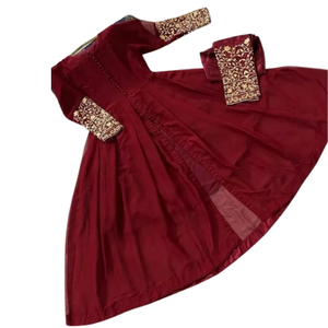 Alta calidad poliéster Georgette indio pakistaní vestido transpirable ropa informal fiesta desgaste personalizado Color/tamaño mujeres - Product Image 1