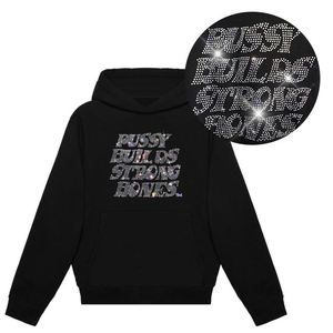 Sudadera con Pedrería de Peso Pesado para Fabricantes de Ropa, Sudadera con Capucha Unisex de Gran Tamaño con Logotipo Personalizado, Sudadera con Capucha para Hombre con Pedrería - Product Image 6