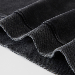 Sweat à capuche lavé à l'acide sur mesure grande taille hommes sweats en éponge française de haute qualité hommes sweat à capuche Vintage tissu éponge français - Product Image 6