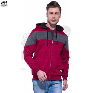 Nouveauté Ensemble de sweats à capuche d'entraînement unisexe avec fermeture éclair en coton mélangé avec des basiques personnalisés et respirants - Product Image 4