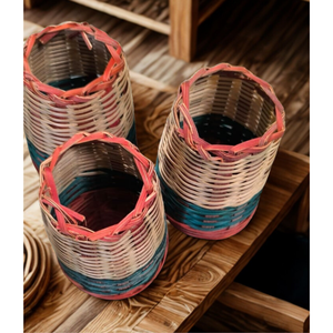 Handmade Bamboo <b>Pen</b> Stand-Eco-friendly Sustainable & Biodegradable Round Shape for Office Home School <b>Gift</b> Use - Product Image 4