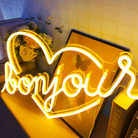 Vente directe d'usine, enseignes au néon personnalisées, lumière au néon LED personnalisable et dimmable pour la publicité, décoration murale, chambre à coucher, mariage