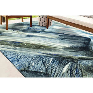 Alfombra con Diseño Abstracto de Montaña: Alfombra Antideslizante para Mascotas, Alfombra de Chenilla - Product Image 2