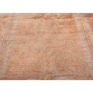 Alfombras de Seda Anudadas a Mano Gulmarg, Diseño Rectangular con Medallón Rojo Naranja, Estilo Patchwork para Sala de Estar, Modelo Pae-6404 - Product Image 3