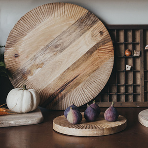 Vente en gros d'usine de planches à découper en bois épaisses vierges pour cuisine personnalisée bloc de planche à découper intelligente en bois d'acacia et noyer noir - Product Image 4