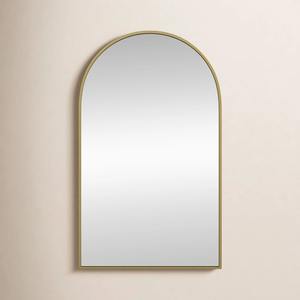Modern Gold Square Art Deco <b>Lighted</b> Wall <b>Mirror</b> Metal Frame Wedding Bathroom <b>Vanity</b> <b>Mirror</b> for Entryway Bedroom - Product Image 4