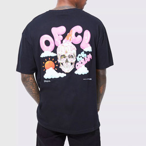 Camiseta para hombre con logotipo Camiseta de manga corta para hombre Camiseta gráfica con estampado de espuma 3D personalizado Camiseta con estampado de espuma de alta calidad - Product Image 2