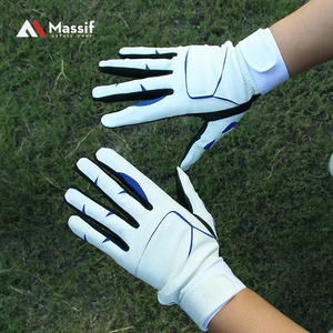 Gants de frappeur de baseball de softball en cuir de protection des mains respirants personnalisés à vendre - Product Image 5