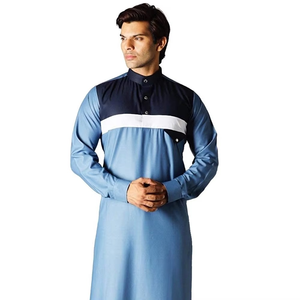 Vêtements musulmans décontractés en gros 2025, vêtements islamiques personnalisés pour hommes, de haute qualité, en coton respirant, pour l'Aïd, le Hajj et le Ramadan - Product Image 2