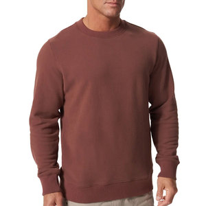 Sudadera de Invierno de Algodón Grueso para Hombre, Estilo Cuello Redondo, Tinte Liso, Bordado, Suministro Directo de Fábrica al por Mayor - Product Image 3
