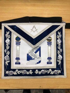 Masonic Regalia Past Master Delantal de alta calidad 2023 hecho a medida bordado a mano PM Masonic Delantal - Product Image 4