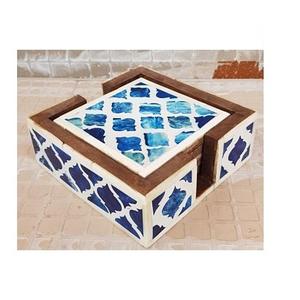 Posavasos con incrustaciones de hueso de vidrio para oficina, posavasos con caja y buen precio, gran oferta - Product Image 1