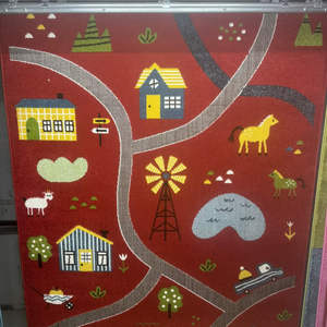 La mejor alfombra de algodón ecológica de alta calidad para habitación de niños, alfombra Goldenmoon personalizable, estampado Vintage turco de alta abstracción - Product Image 1