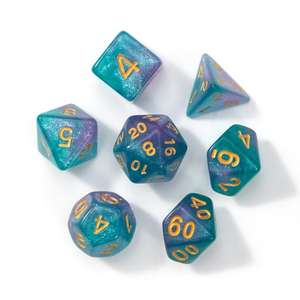Hot sales Two-color star-shaped 7-Piece Acrylic <b>Dice</b> <b>Set</b> - Product Image 2