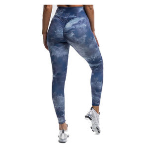 Women Gym <b>Leggings</b> Wholesale High Waisted Nylon Spandex <b>Seamless</b> Stretch Breathable Squat Proof Fitness <b>Leggings</b> - Product Image 4