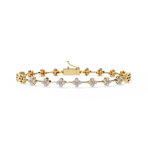 Bracelet en or 18 carats avec un magnifique diamant cultivé en laboratoire, élégants bracelets et joncs en diamant - Product Image 5