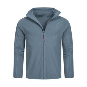 Veste polaire élégante à col montant et fermeture éclair pour hommes, veste légère de bonne qualité avec logo personnalisé - Product Image 2