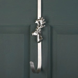 Soporte de almacenamiento de metal dorado cepillado Árbol para chimenea de Navidad Soporte de suspensión de exhibición de repisa decorativa festiva - Product Image 2