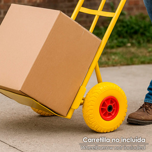 Ruota per Carrello da Magazzino/Sacchi, Cerchio in Plastica Piena da 20 mm - Product Image 4