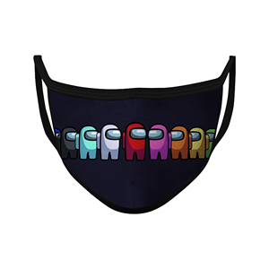 Masque facial professionnel personnalisé en coton réutilisable par impression par sublimation Couvre-visage extérieur professionnel pour les fêtes - Product Image 1