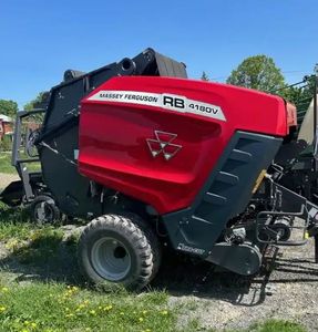 2022 Massey Ferguson RB 4180V Presse à balles rondes Petite presse à balles de paille de foin carrée Prix réduit avec moteur Prêt pour l'ensilage d'herbe - Product Image 6
