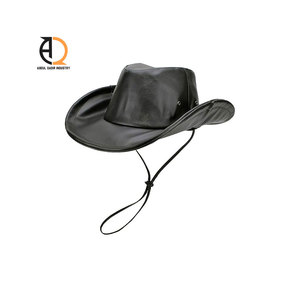 Sombrero de Sol Personalizado, Sombreros de Vaquero Occidentales Unisex, Sombrero de Vaquero de Cuero PU - Product Image 2