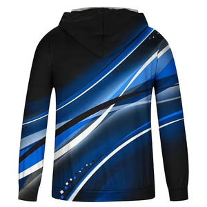 Vente en gros de sweat à capuche en polyester confortable à capuche en polaire imprimé décontracté et personnalisé pour l'hiver à la mode motif solide - Product Image 3