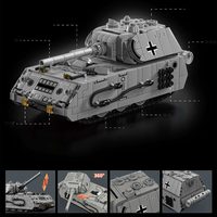 Jagdpanzer Tiger/P Panzerkampfwagen Viii Maus char lourd WW2 militaire IS2 char lourd blocs de construction modèle jouet pour enfants