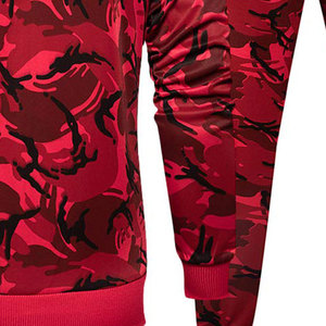 Survêtement élégant à glissière pour hommes col respirant à capuche cordon de serrage ceinture survêtement confortable pour hommes - Product Image 5