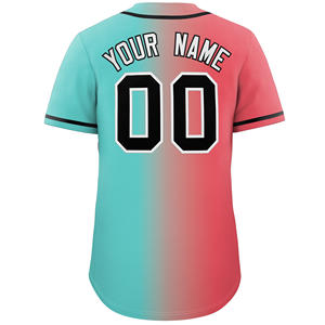 Vente en gros de chemises de baseball cousues sur mesure, numéro nominatif, respirantes, 100% polyester, uniformes de maillot de baseball personnalisés - Product Image 4