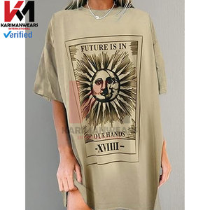 Camisetas Oversize de Cuello Redondo para Mujer, Corte Regular, Casual, para Todas las Temporadas, Manga Corta, Estilo Boyfriend Juvenil, con Estampado Gráfico - Product Image 4