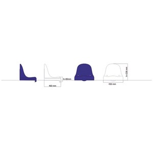 Sièges de stade empilables au design contemporain, avec dossier confortable en copolymère de polypropylène, pour aménagements théâtraux - Product Image 6