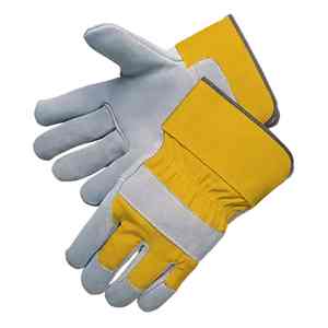 Guantes de trabajo de cuero de seguridad duraderos de alta calidad con logotipo personalizado con protección antiquímica a bajo precio para hombres de alta visibilidad - Product Image 4