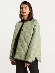 Veste matelassée en polyester 100% imperméable écologique de couleur jaune unie, fermeture éclair, bomber unisexe, vêtements de sport de printemps, yoga - Product Image 4