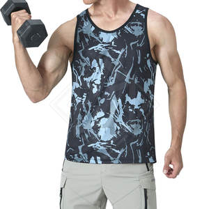 OEM <b>Men</b> Summer Cotton <b>Vest</b> Tank Top Gym Clothing Bodybuilding <b>Men</b> <b>Stringer</b> Tank Top For Sale - Product Image 5