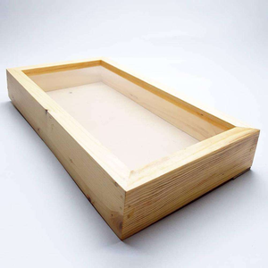 Marco de Fotos de Madera de Color Natural con Material de Vidrio para Decoración del Hogar - Product Image 5