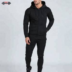 Conjunto de pantalones deportivos con capucha de corte regular y logotipo personalizado para hombre, ropa informal impermeable, chándal de invierno, chándal deportivo de verano - Product Image 1