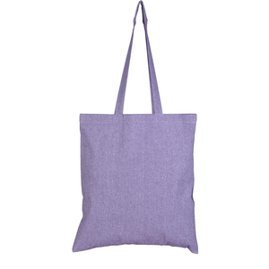 Bolsa de regalo de comestibles de gran capacidad reutilizable ecológica lisa larga personalizada bolsa de lona de color con logotipo impreso - Product Image 1